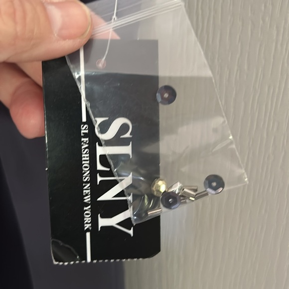 S.L. Fashions Jewel Neck Sheath Dress, Grey,Size:8 - Picture 7 of 7